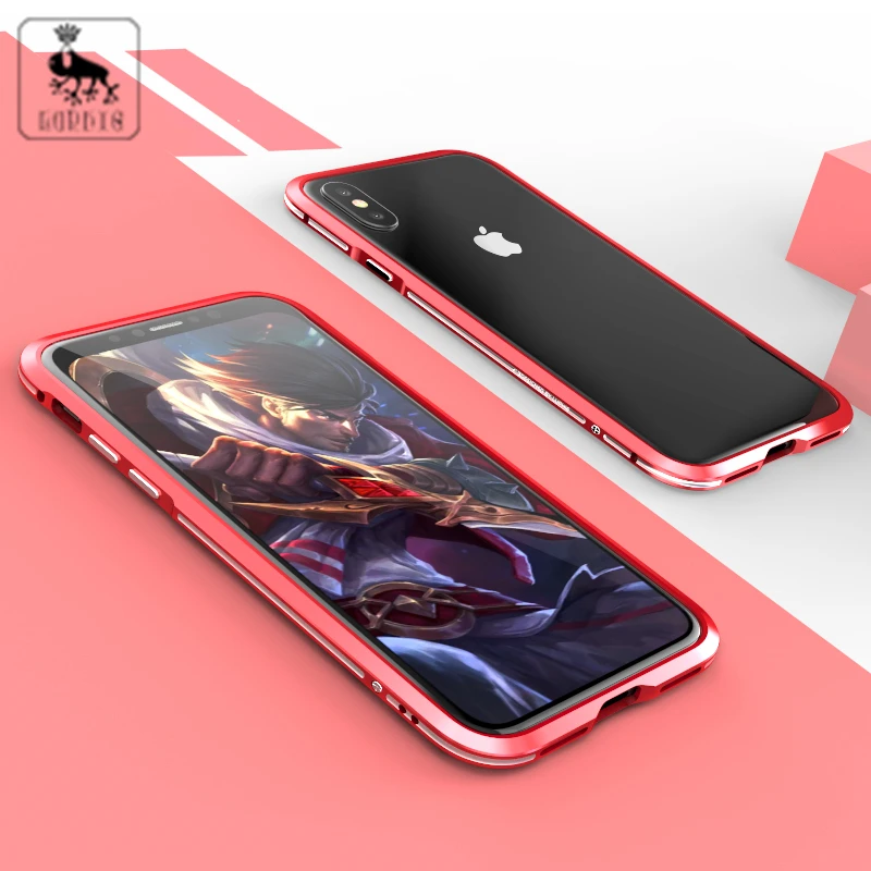 Luphie для IPhone X бампер чехол Алюминий металла Рамки границы чехол для iPhone 10 десять задняя крышка противоударный защитный щит