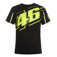 2017 Valentino Rossi VR46 Black T-Shirt The Doctor MotoGP 46 Motor Sports Shirt