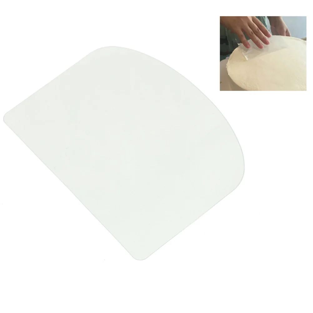 

Soft Cake Scraper Baking Pastry Spatulas Tools Plastic Soft Dough Icing Fondant Scraper Plain Smooth Jagged Edge Spatulas Cutter