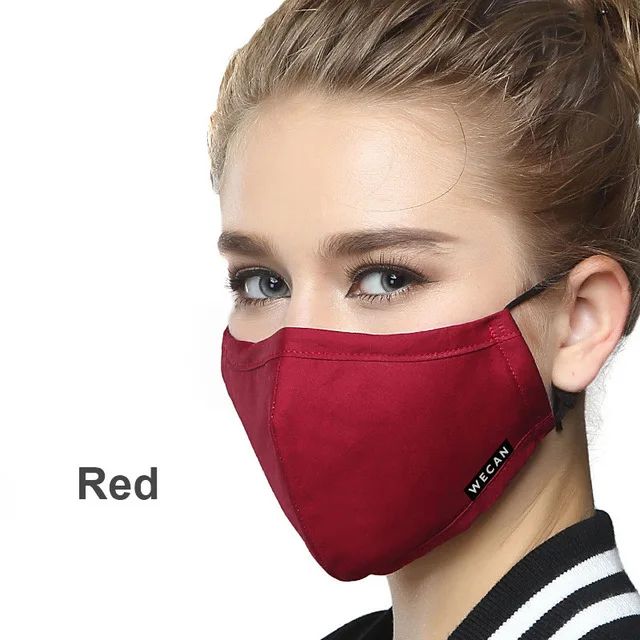 red women Antscope Пылезащитная маска для лица для женщин и мужчин для спорта на открытом воздухе против РМ2, 5 маска для рта с активированным углем, ветрозащитная респиратор 19 - Цвет: red women