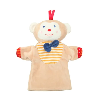 

1 PC Cute Cartoon Animal Puppet Monkey Frog Duck Plush Hand Puppet Toy Role Play Tool Baby Comforting Towel Puppets