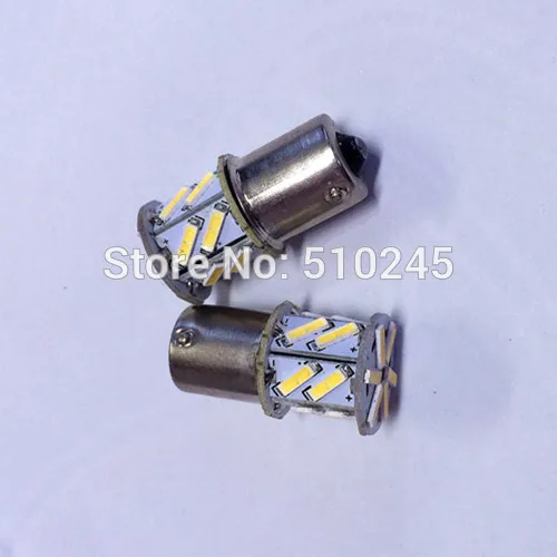 Автомобильные светодиодные лампы s25 ba15s p21W 18smd 1156 18 led smd 7014 белые красные желтые
