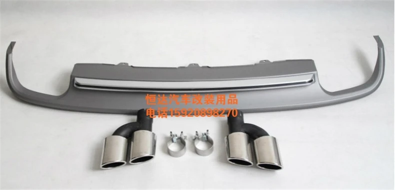 Car Rear Lip Spoiler For Audi A6 C7 2012.2013. High Quality Bumper Diffuser Auto Accessories