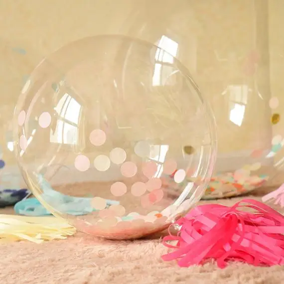 10 шт. 24 дюйма Bobo прозрачные воздушные шары из ПВХ для свадьбы, дня рождения, гелиевые надувные вечерние подарки