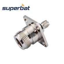 Superbat 5 шт. SMA-N адаптер SMA Гнездовой разъем к N Jack Панель Крепление прямой RF коаксиальный разъем