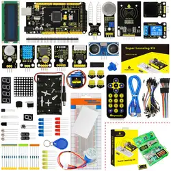 KS0079 Keyestudio супер стартовый комплект/обучающий комплект с Mega2560R3 для Arduino образовательный проект + PDF (онлайн) + 32 проекта + подарочная коробка