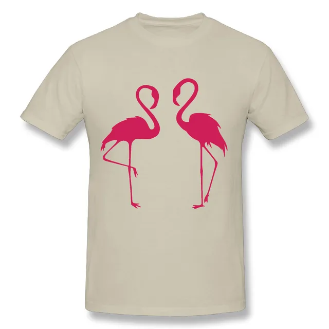 Scarica Gratis Images 2017 Flamingo Couple Print T Shirts Men Funny Humorous Design dernière salutations
