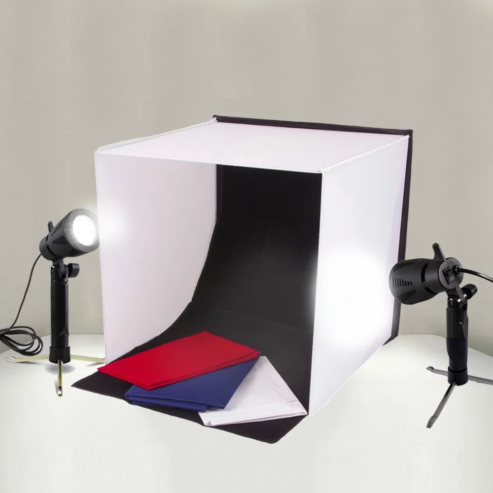 16 quot 16 quot 40 40cm folding lightbox table top photo how to use a light tent for photography