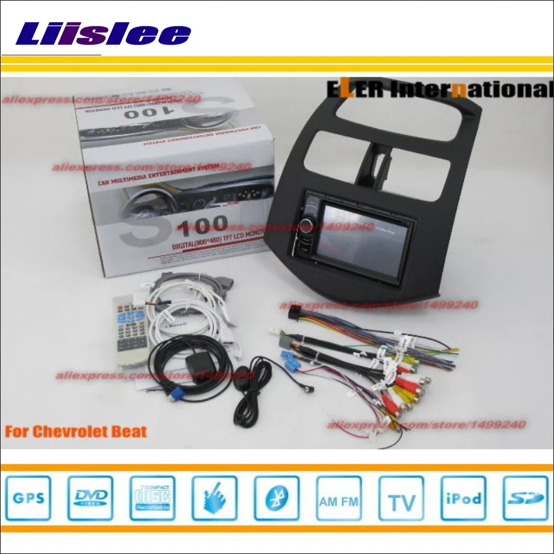 Sale Liislee For Chevrolet Beat 2010~2014 Car Radio Stereo CD DVD Player GPS NAVI HD Touch Screen Audio Video S100 Navigation System 3