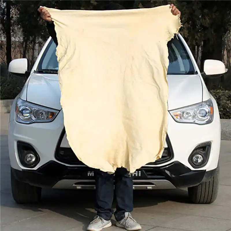 Natural Chamois Leather Car Cleaning Cloths Washing Suede Absorbent Towel New Windows clean