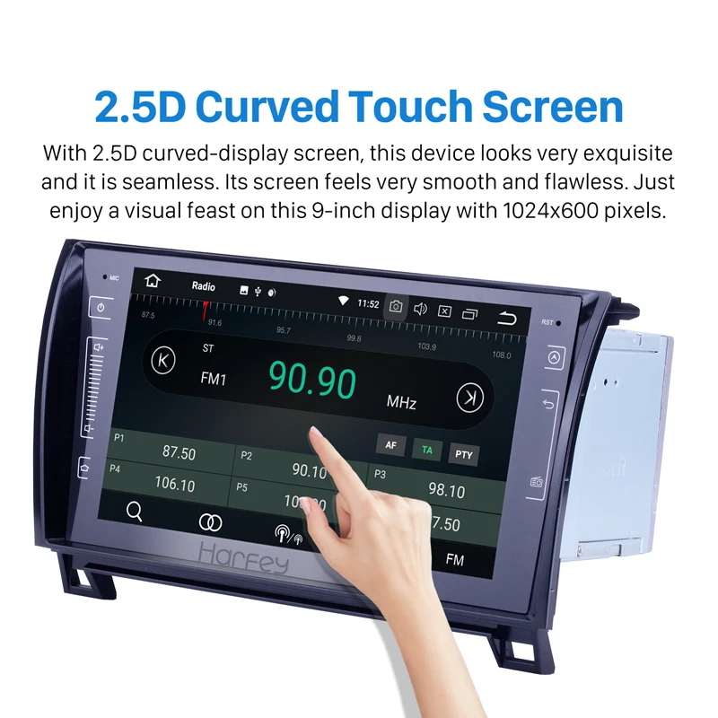 Best Harfey 9inch Android 9.0 8-core 4G RAM 2din Car Radio Stereo Player GPS Navigation Head Unit for 2006-2015 Toyota Sequoia Tundra 2 Best Harfey 9inch Android 9.0 8-core 4G RAM 2din Car Radio Stereo Player GPS Navigation Head Unit for 2006-2015 Toyota Sequoia Tundra 2