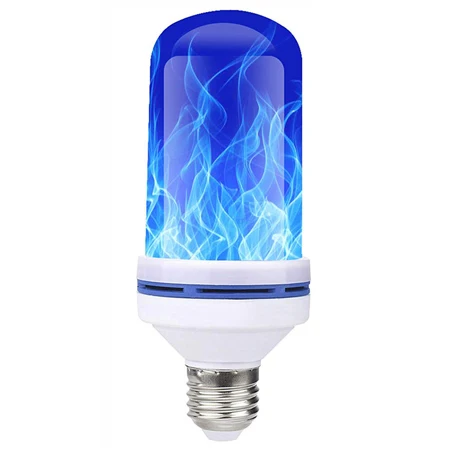 Blue Flame Эффект пламени Светодиодная лампа мерцающий огонь светодиодный настенный светильник лампа для вечеринки Сад Двор Рождественский Декор огни 9 Вт E27 лампочка - Испускаемый цвет: Blue Flame