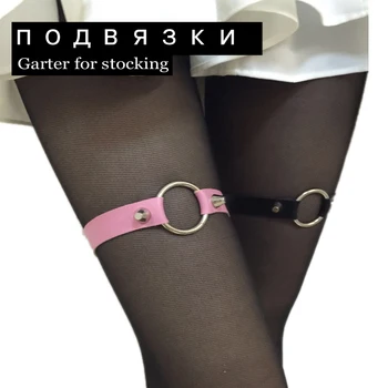 

O-ring thigh Garter Belt Harajuku BUCKET RIVETS Design fashion Metal Punk Goth Garter for womnem gifts sexy toys