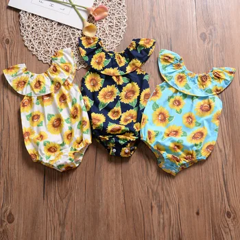 

Newborn Infant Baby Girls Clothing Tops Floral Bodysuit Flower Jumpsuit Outfits Sunsuit Clothes Baby Girl
