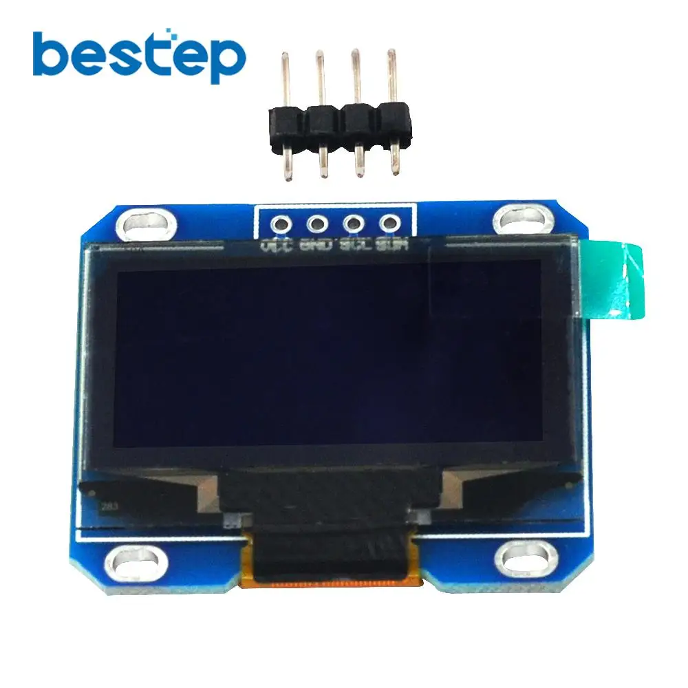 4PIN 1 3 &quot1 дюймов IIC I2C серийный 128x64 SSH1106 OLED ЖК-дисплей белый/синий экран модуль для