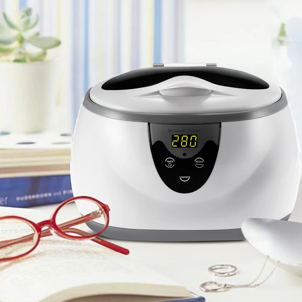 

Digital Ultrasonic Cleaner Wash Bath Tank Baskets Jewelry Watches Dental 0.6L 35W 40kHz Ultrasound Mini UltraSonic Cleaner Bath