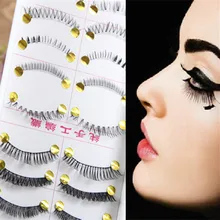 20 пар смешивать стили Накладные ресницы ручной работы Макияж природных длинными Поддельные Накладные ресницы под ресницы нижней комплект
