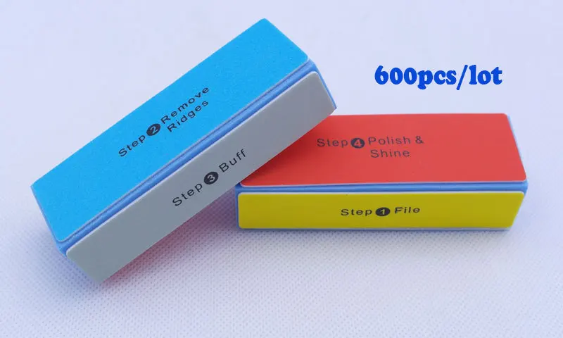 

FREE SHIPPING 600pcs/lot sponge 4 way nail file buffer block for Nail Art with buffer polish smooth shine #BK0311-01