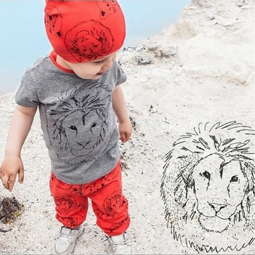 New Arrive 2018 Little baby kids clothes Fit spring autumn brand baby boy  gray colors 2pcs tracksuit clothes