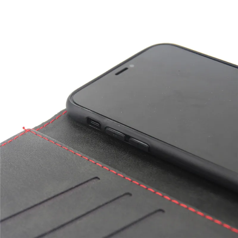 Бизнес Чехол-книжка чехол для iphone XS Max X XR 6 6s 7 8 Plus роскошный кожаный держатель для карт Защита каркаса для iphone xs max