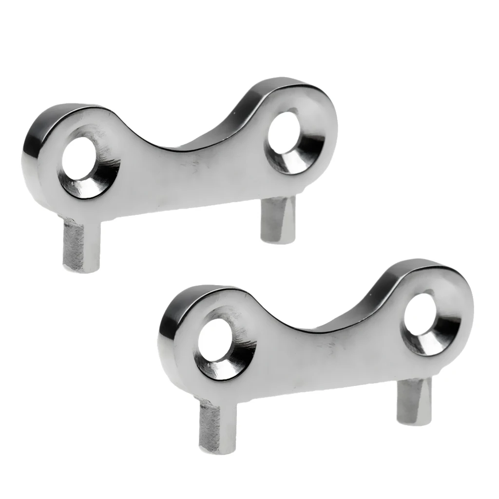 2pcs Marine Boat Yacht Diesel Gas Fuel Tank Filler Spare Key Replacement Key Plate Tool