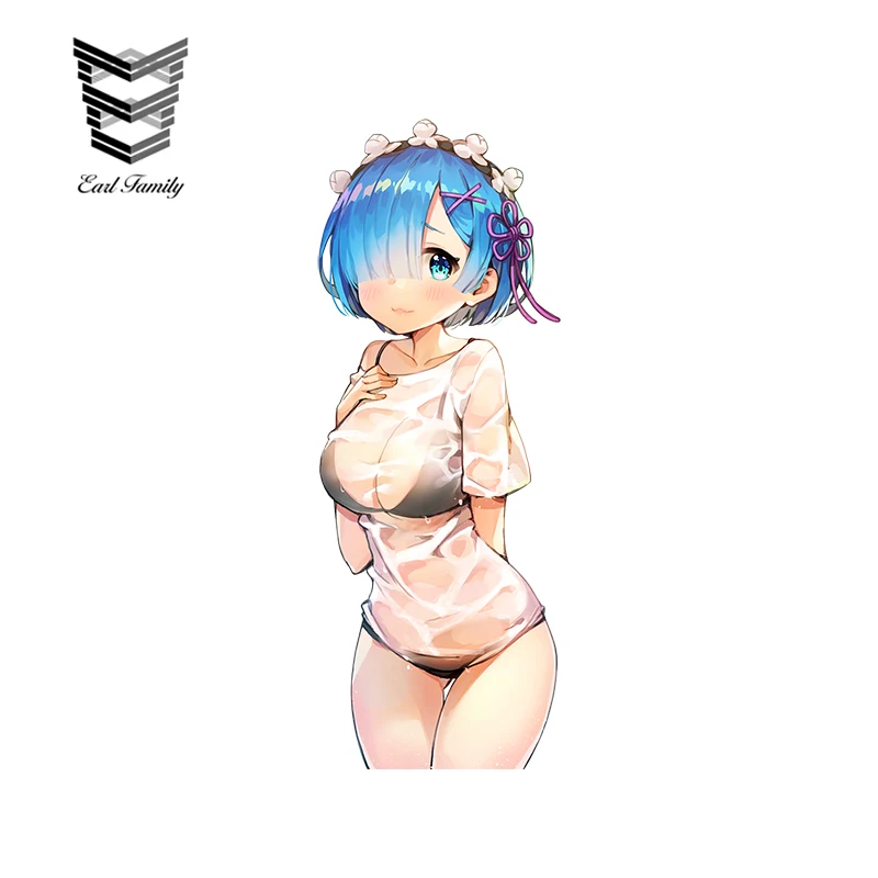 

EARLFAMILY Hot Sexy Bikini Girl Decal Vinyl Car Sticker Cartoon Car Styling Auto Motor Decorative Funny Car Decal Graphical