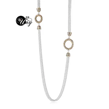 

UNY Necklaces Trendy Elegant Vintage Retro necklace Unique designer inspired style necklaces dragon scale Women Long Necklace