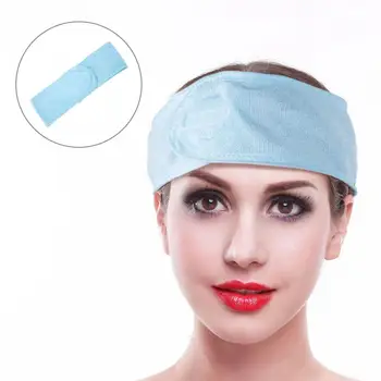 

Hairdresser Soft Makeup Dry Hair Towel Cosmetic Bath Shower Elastic Headband Blue Hair Salon