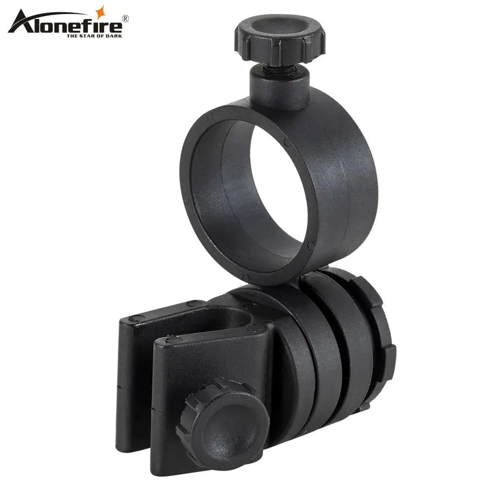 AloneFire M370 Tactical Helmet Clamp Miners lamp cap Helmet Flashlight Clamp Clip Outdoor LED Light Holder Headlight Mount accessories head strap mount bracket outdoor tactical helmet load bear bag use for helmet mounted night vision nvg10 g1 pvs14