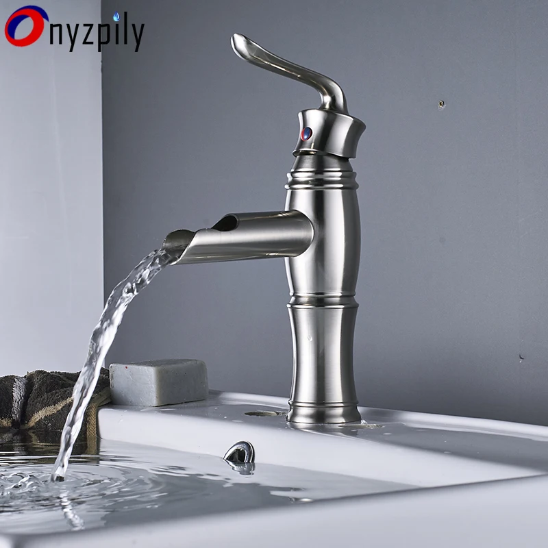 Single HandleORB Bathroom Basin Faucet Faucets Hot and Cold Water Mixer