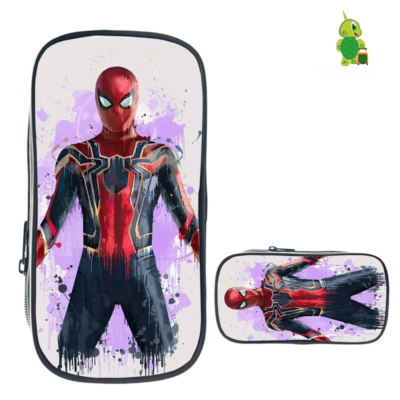 Spider Man Far From Home Pencil Case for Boys Girls Stationery Storage Bags Cosmetic Bag Kids School Supplies Makeup Bag - Color: 22