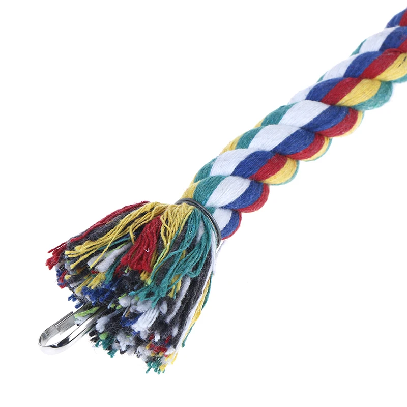 50 см Попугай Игрушка RopeCockatiel игрушка домашние птицы Training интимные аксессуары Плетеный Pet шлифовальная ветка для попугаев веревка окунь катушки клетка для птиц
