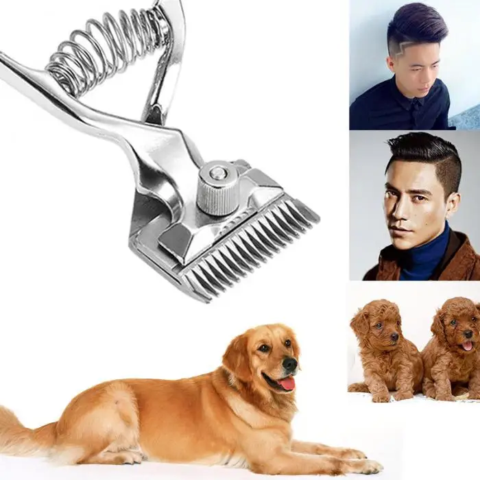 Portable Hand Manual Hair Clippers Hair Trimmer Cutter Stainless Steel