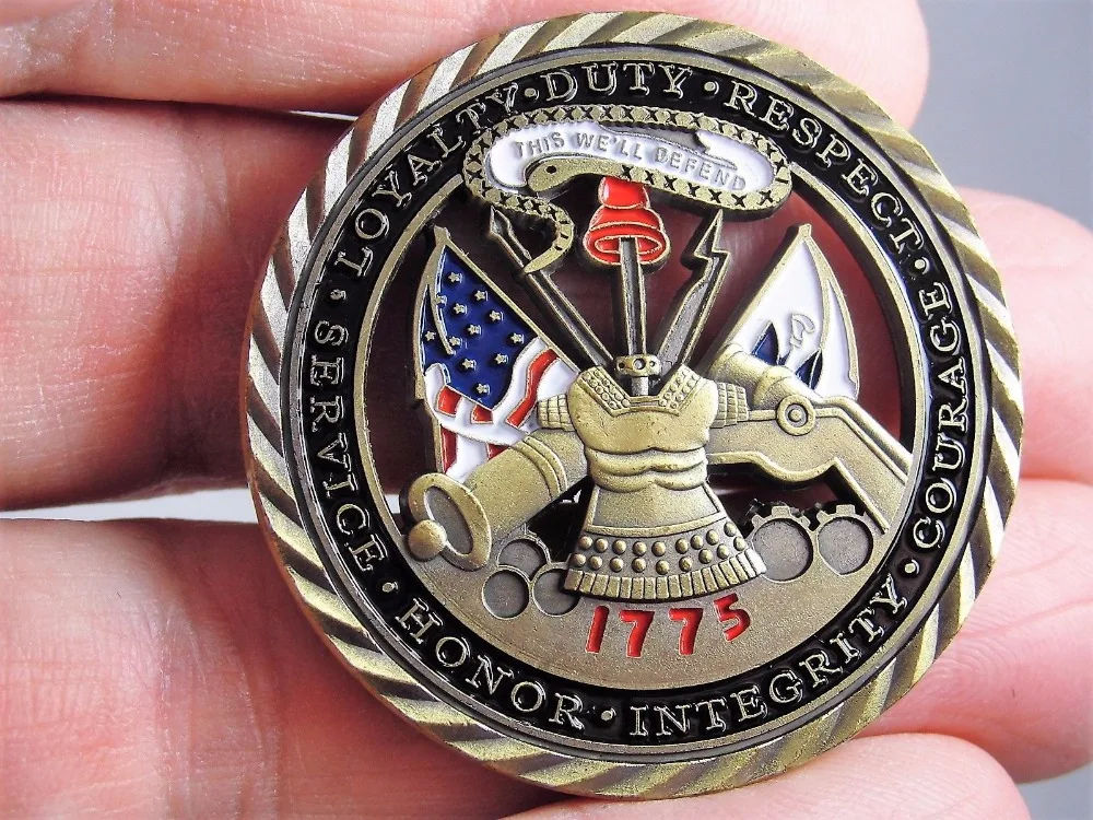 US Army challenge coin 1775 Army Strong United States Patriotism (10)