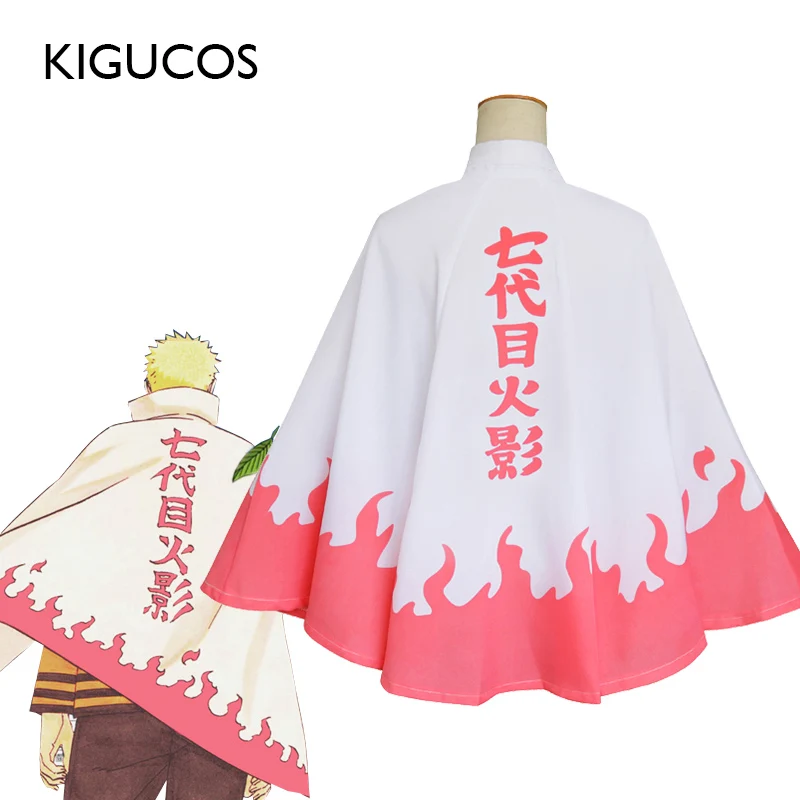 KIGUCOS 7 Hokage Униформа Uzumaki Наруто косплей костюмы из популярного аниме плащ накидка