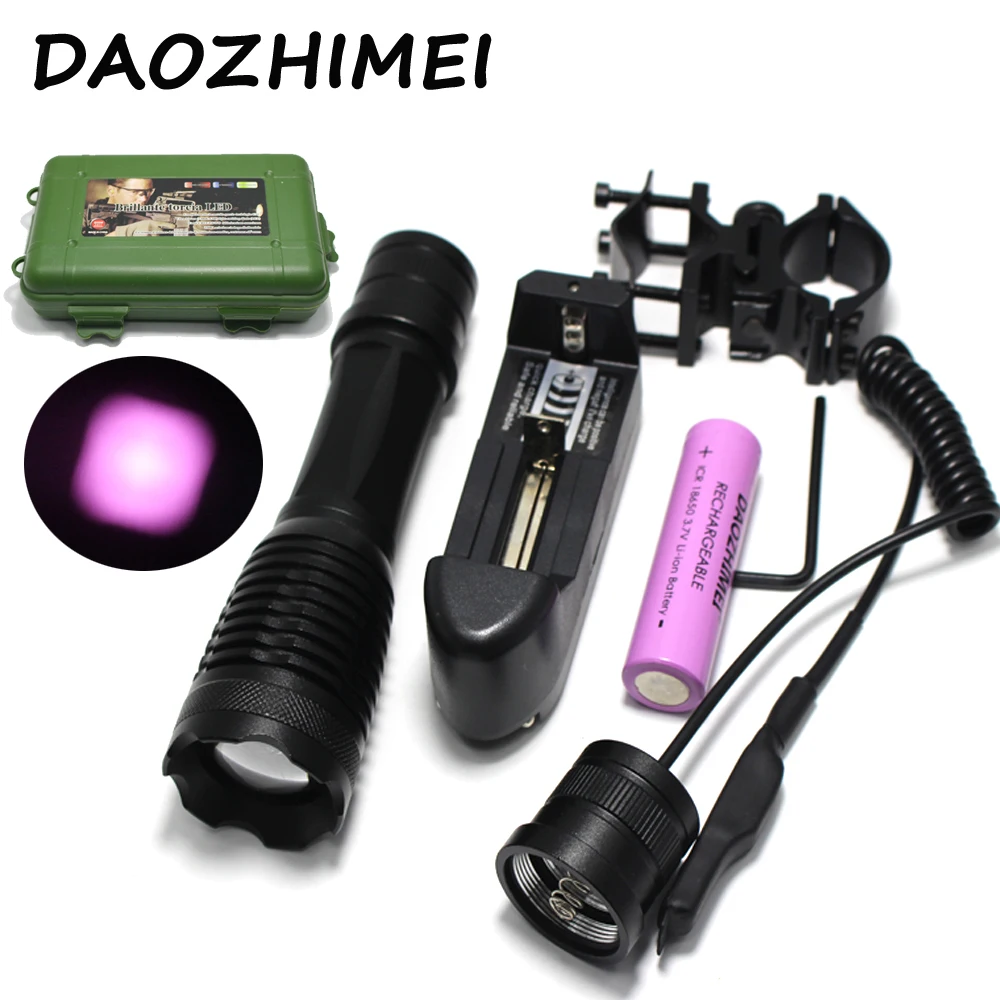 IR 850nm 5w Night Vision Infrared Zoomable LED Flashlight TorchCamping