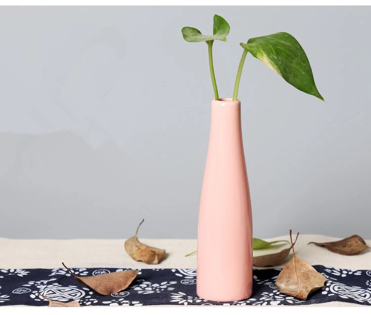 Керамическая ваза ремесла Творческий офис украшение дома Личность Простой цветок вставляется ароматерапия бутылка