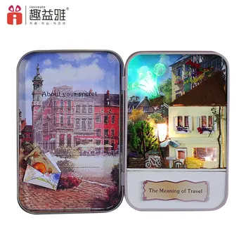 

iiecreate room box DIY children toys DIY doll small house box secret with beautiful house funitures The Meaning of Travel