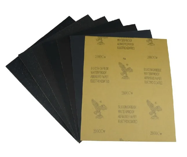 20 X Silicon Carbide Polishing Abrasive Paper Waterproof Electro Coated P180p2000 Sandpaper
