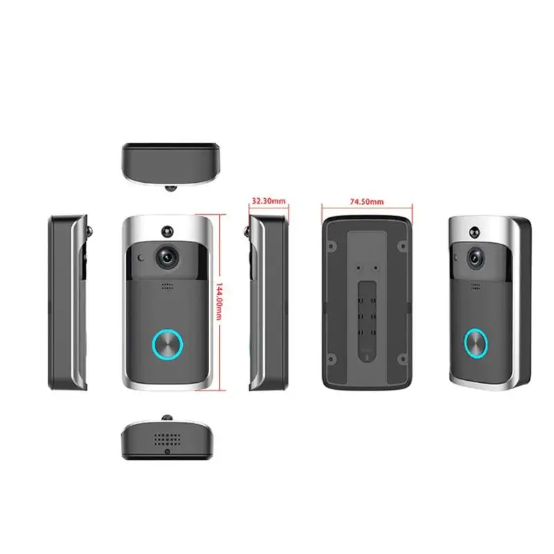 Wi Fi 720 P видео дверные звонки домофон безопасности визуальный звонок Домофон движения PIR сенсор ночное видение удаленного мониторинга