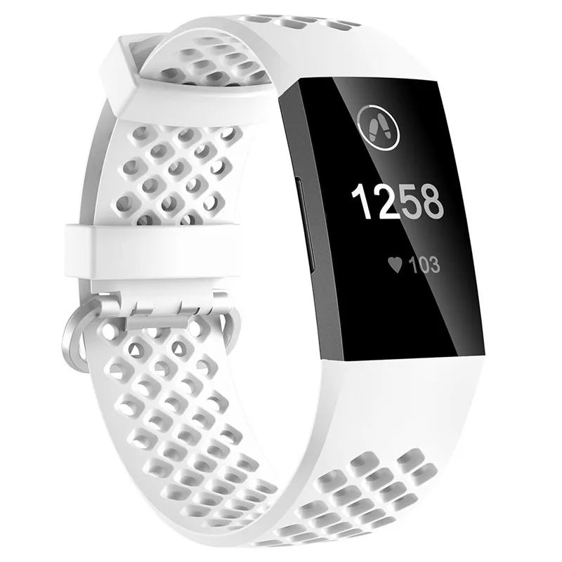 White Сменный смарт-браслет для Fitbit Charge 3 силиконовый браслет на запястье умные аксессуары браслет ремешок для Fitbit Charge 3 - Цвет ремешка: White
