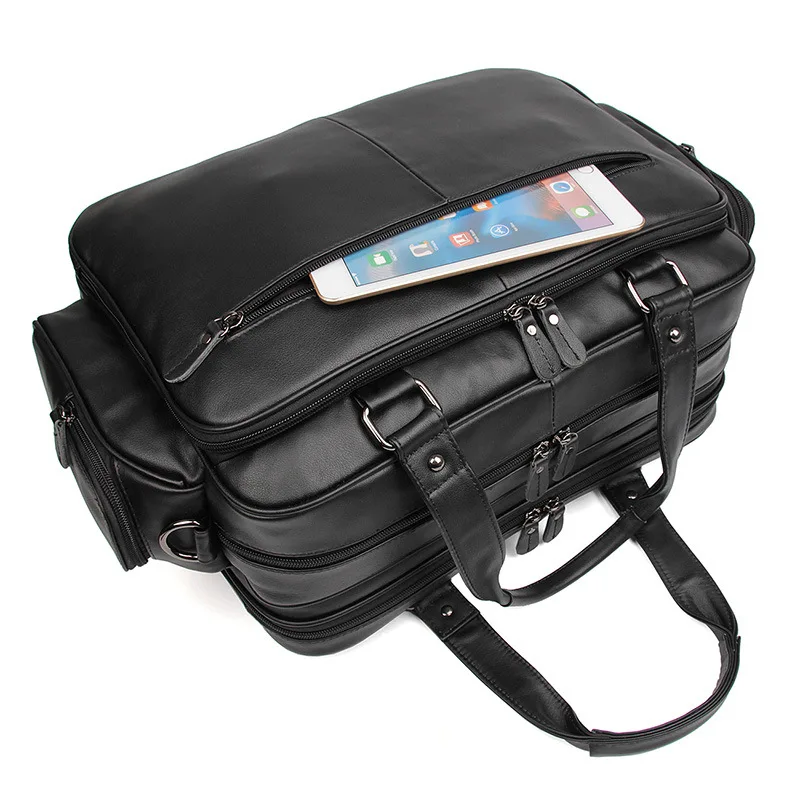 Nesitu, высокое качество, большой, из натуральной кожи, 15,6 дюймов, для ноутбука, офисный, мужской портфель, портфель, бизнес, для путешествий, сумка-мессенджер, M7150