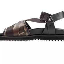 Летние туфли из натуральной кожи гладиаторы Для мужчин на плоской подошве с открытым носком в римском стиле Sandalias Пляжная обувь Hombre