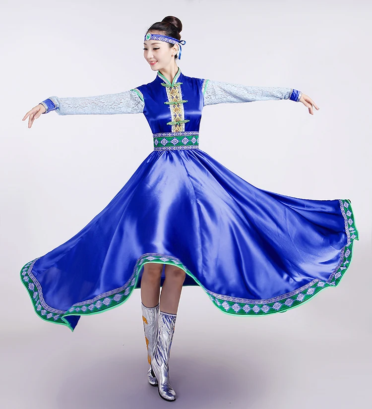 Новый монгольский костюм женский внутренний монгольский танцевальный костюм монгольский халат для взрослых этнические юбки для