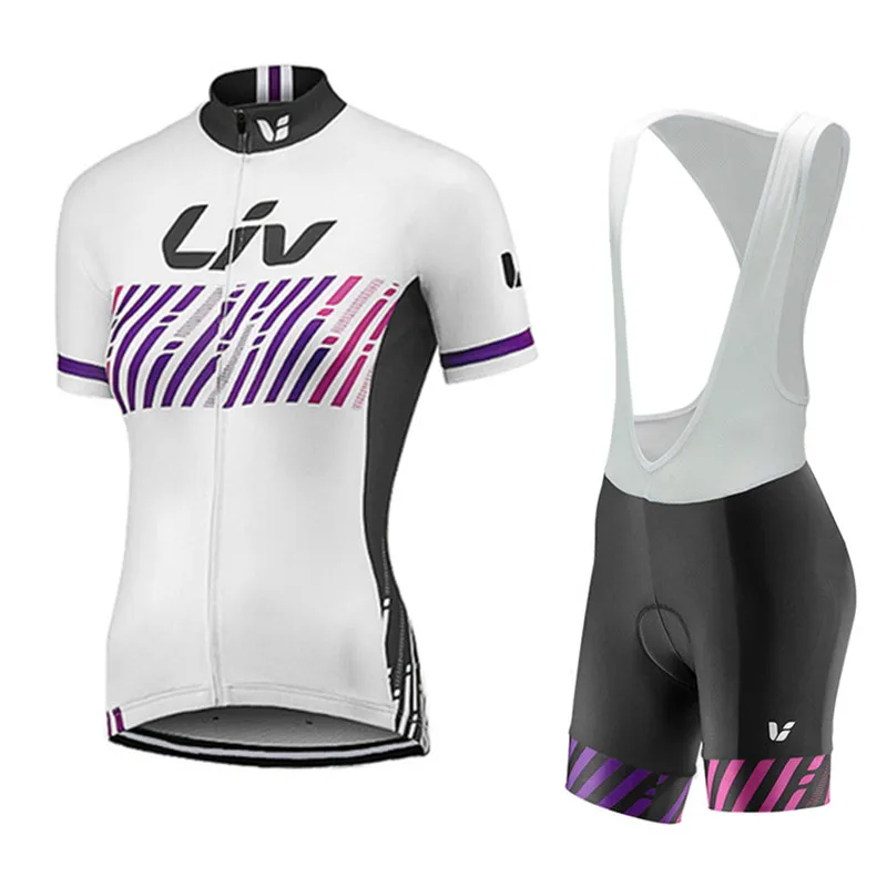 

Liv 2018 Summer Breathable Mountain Pro Womens Cycling jerseys sets Quick-Dry Short sleeve Cycling Clothing Pad Sportswear