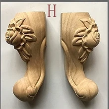 4 шт./лот, различные спецификации, деревянные резные мебельные ножки, ножки для шкафа, ножки для дивана, мебельные ножки, ножки для шкафа(A730