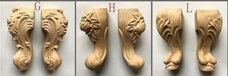 4pcs Lot Various Specifications Wooden Carved Furniture Legs 4pcs Lot Various Specifications Wooden Carved Furniture Legs Cupboard Sofa Feet A730