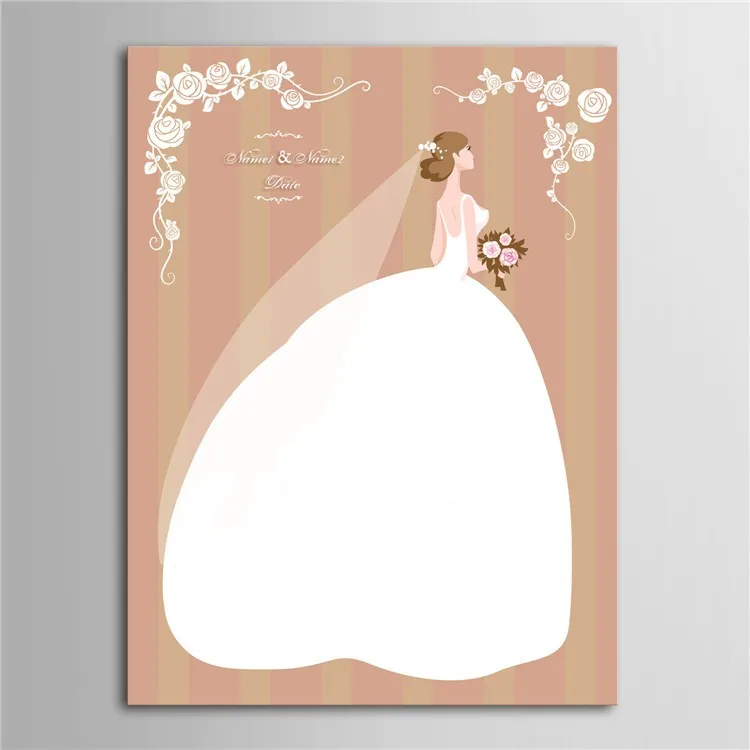 Personalized Fingerprint Wedding Guest Book Tree Alternatives Wedding Fingerprint Tree Guest Book DIY Wedding Signature Book (5)
