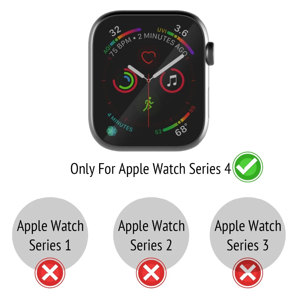 Чехол для apple watch series 5/4, чехол для iwatch черного цвета из термополиуретана, тонкая защитная ультратонкая рамка, ремешок 40 44 мм