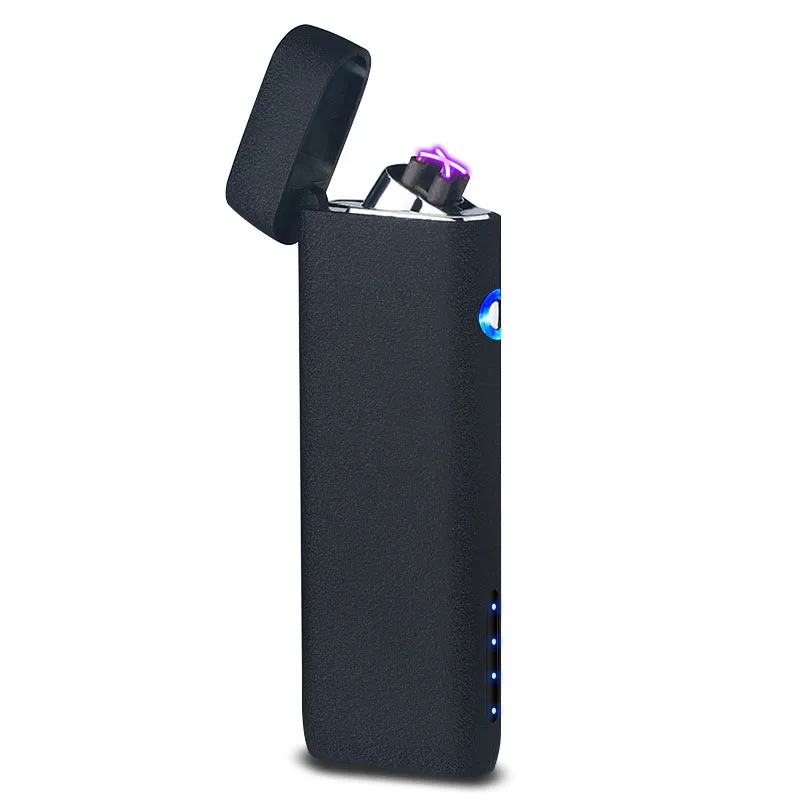 Usb зарядка Электронная зажигалка обновление батарея дисплей батарея Ветрозащитный Двойной импульсно-дуговая Зажигалка плазменная зажигалка